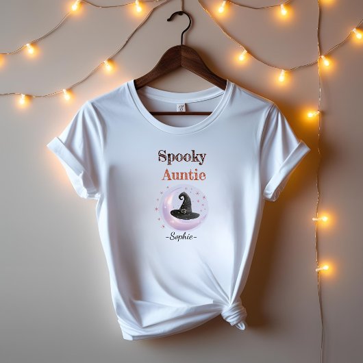 Gepersonaliseerde Spooky Tante – Halloween Shirt