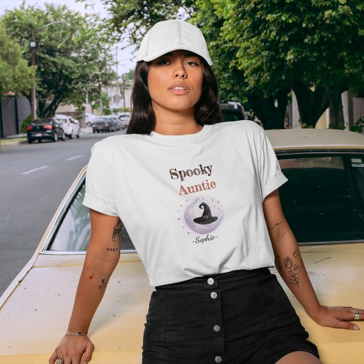 Gepersonaliseerde Spooky Tante – Halloween Shirt