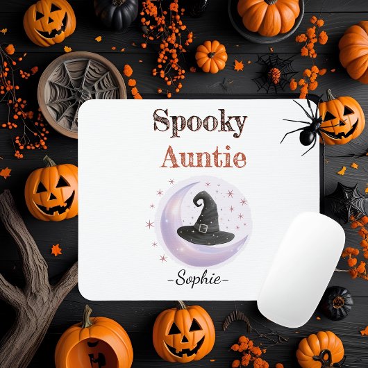 Gepersonaliseerde Spooky Tante Mousepad Muismat