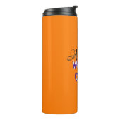 Gepersonaliseerde Spooky Thermal Tumbler Thermosbeker (Gedraaid links)