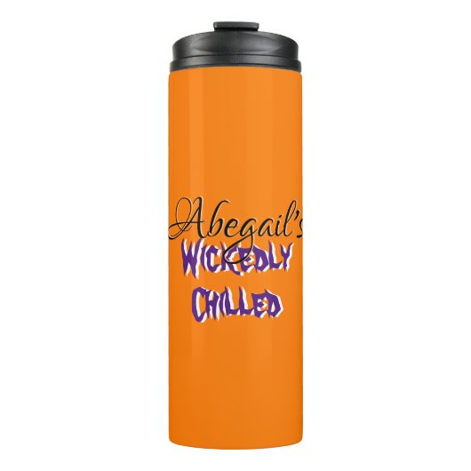 Gepersonaliseerde Spooky Thermal Tumbler Thermosbeker (Voorkant)