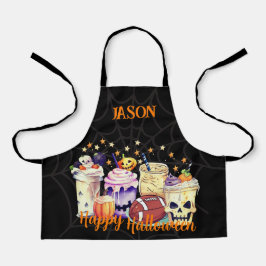 Gepersonaliseerde Spooky voor Sport Fans Halloween Schort