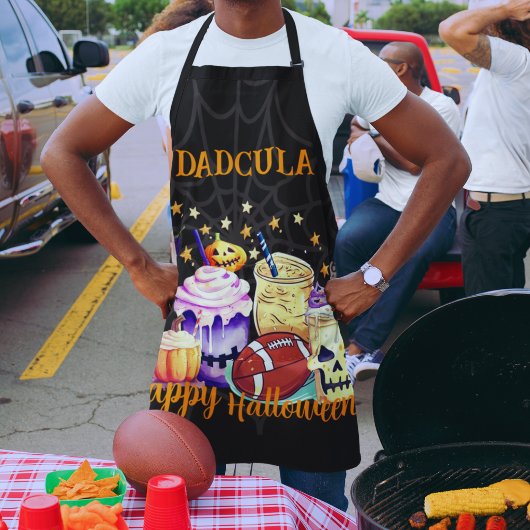 Gepersonaliseerde Spooky voor Sport Fans Halloween Schort