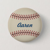 Gepersonaliseerde Sport Baseball Button (Voorkant)