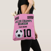 Gepersonaliseerde sport Coach Roze Modern Tote Bag (Dichtbij)