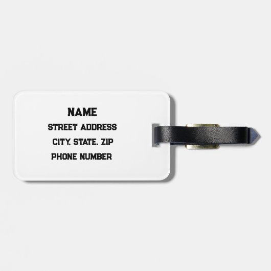 Gepersonaliseerde Sport Honkbal Bats Bagagelabel (Achterkant horizontaal)