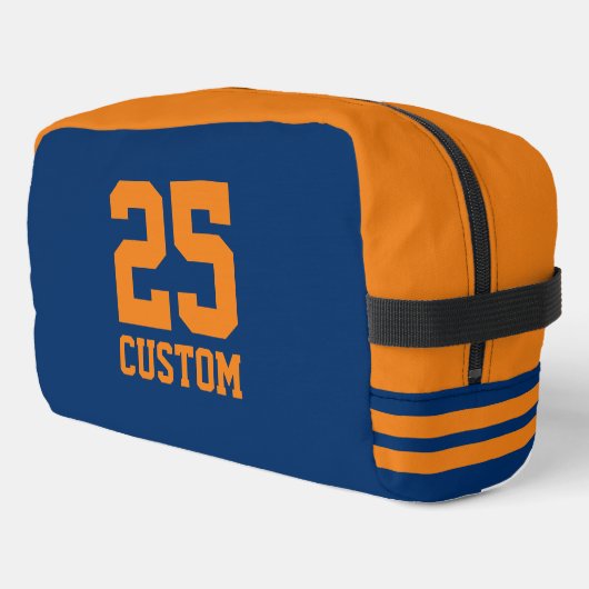 Gepersonaliseerde sport jersey nummer atletische s toilettasje (Linkerhoek)