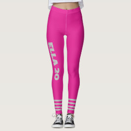 Gepersonaliseerde sport l Performance oefening roz Leggings
