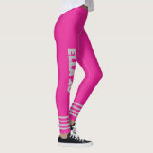 Gepersonaliseerde sport l Performance oefening roz Leggings (Rechts)