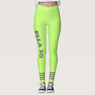 Gepersonaliseerde sport l Trendy lichtgroene neon Leggings