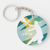 Gepersonaliseerde sport sleutelhanger voor tenniss (Voorkant)