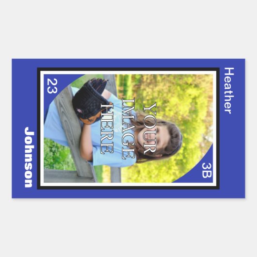 Gepersonaliseerde Sport Sticker (Voorkant)