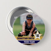 Gepersonaliseerde Sport Team Foto Buttonnen & Pins Ronde Button 7,6 Cm (Voorkant /achterkant)