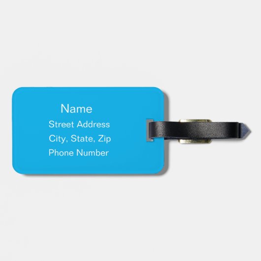 Gepersonaliseerde Sport Tennisballen Bagagelabel (Achterkant horizontaal)