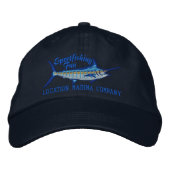 Gepersonaliseerde sport Vist Blue Marlin Embroider Pet (Voorkant)