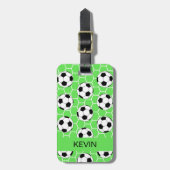 Gepersonaliseerde Sport Voetbal Bagagelabel (Voorkant verticaal)
