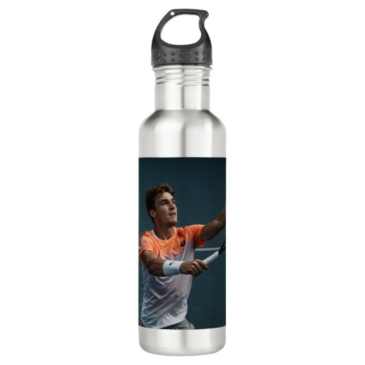Gepersonaliseerde Sport Waterfles | Aangepaste naa (Voorkant)