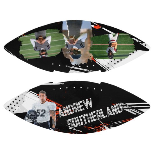 Gepersonaliseerde sporter Portret & Actie Foto Sho American Football (Panelen)