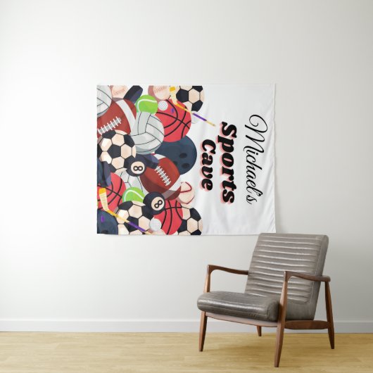 GEPERSONALISEERDE SPORTGROT TAPIJT VOOR ELKE KAMER WANDKLEED (In Situ (horizontaal))