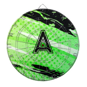 Gepersonaliseerde Sportieve Groen & Zwart Dartbord