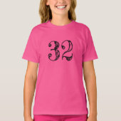 Gepersonaliseerde sportnaam nummer t-shirt (Voorkant)