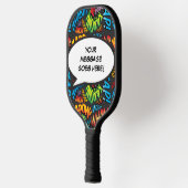 Gepersonaliseerde spraak bubbel grappig cool strip pickleball paddle (Links)