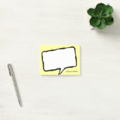 Gepersonaliseerde spraak bubble yellow Post-it® no Notes (Kantoor)