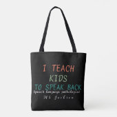 Gepersonaliseerde spraakpatholoog leraar tote bag (Achterkant)