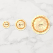 Gepersonaliseerde sprankelende Goud Gelukkige 104e Confetti (Voorkanten)