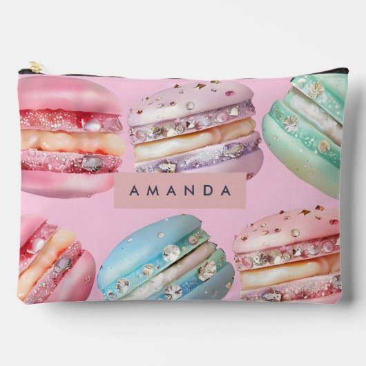 Gepersonaliseerde Sprankelende Pastelkleurige Maca Etui (Voorkant)