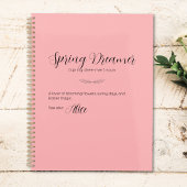 Gepersonaliseerde "Spring Dreamer" Roze Paasplanne Planner