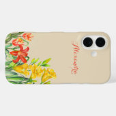 Gepersonaliseerde Spring Flowers Bloemkunst Case-Mate iPhone Case (Achterkant (horizontaal))
