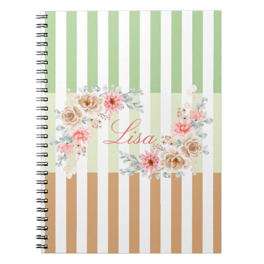 Gepersonaliseerde Spring Meadow Notitieboek (Voorkant)