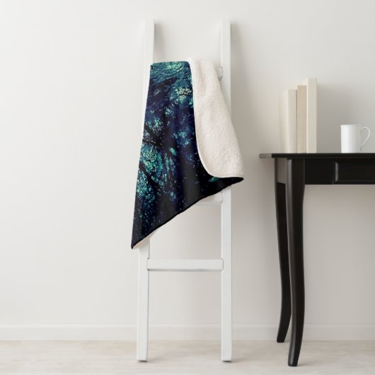 Gepersonaliseerde Spring Tree Reflections Sherpa Deken (In situ)