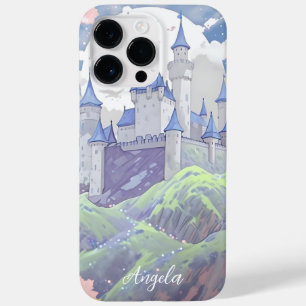 Gepersonaliseerde Sprookjeskasteel Pastel Waterver Case-Mate iPhone 14 Pro Max Hoesje