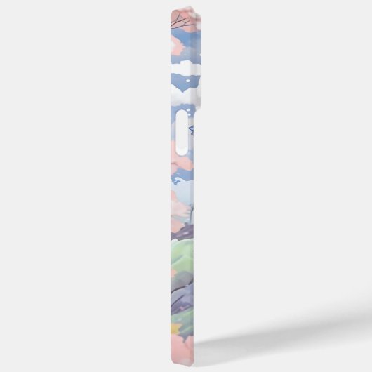 Gepersonaliseerde Sprookjeskasteel Pastel Waterver Case-Mate iPhone Case (Achterkant / Rechts)