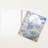 Gepersonaliseerde Sprookjeskasteel Pastel Waterver Planner (Display)