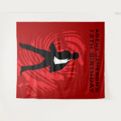 Gepersonaliseerde Spy Party Vingerafdruk Tapestry Wandkleed (Voorkant (horizontaal))