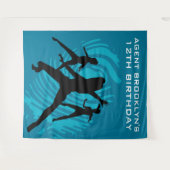 Gepersonaliseerde Spy Party Vingerafdruk Tapestry Wandkleed (Voorkant (horizontaal))