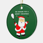 gepersonaliseerde squash-speler, waarop keramische keramisch ornament (Links)