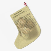 Gepersonaliseerde St. Anthony van Padua Prayer Grote Kerstsok (Achterkant (Hangend))