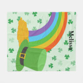 Gepersonaliseerde St. Patrick's Day Blanket Fleece Deken (Voorkant (Horizontaal))