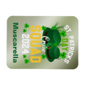 Gepersonaliseerde St. Patrick's Day Cruise Squad D Magneet (Horizontaal)