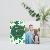 Gepersonaliseerde St. Patricks Day Foto Briefkaart (Staand voorkant)