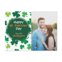 Gepersonaliseerde St. Patricks Day Foto Briefkaart