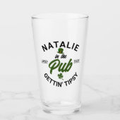Gepersonaliseerde St Patricks Day Funny Group Drin Glas (Voorkant)