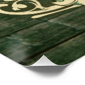 Gepersonaliseerde St Patrick's Day Funny Irish Pub Perfect Poster (Hoek)