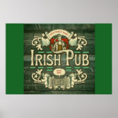 Gepersonaliseerde St Patrick's Day Funny Irish Pub Poster (Voorkant)