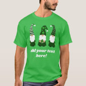 Gepersonaliseerde St Patrick's Day Gnomes Unisex T-shirt (Voorkant)