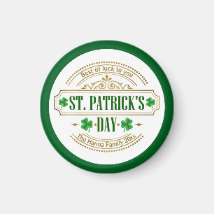 Gepersonaliseerde St. Patrick's Day I Geluk van de Magneet